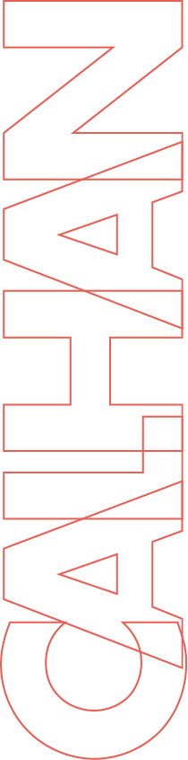 Neon outlined text spelling "CALHAN" on a black background. Neon outlined text spelling "CALHAN" on a black background.